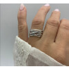 Verstellbarer Silber Ring | Breiter Geflochtener Ring