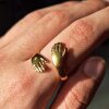 Wasserfester Verstellbarer Umarmungsring aus Edelstahl für Damen & Herren (Gold & Silber)