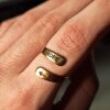 Stainless Steel Hope Ring - Waterproof Christian Cross Adjustable Band Jewelry