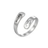Stainless Steel Hope Ring - Waterproof Christian Cross Adjustable Band Jewelry
