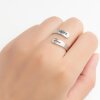 Stainless Steel Hope Ring - Waterproof Christian Cross Adjustable Band Jewelry
