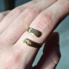 Stainless Steel Hope Ring - Waterproof Christian Cross Adjustable Band Jewelry
