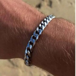 Edelstahl Panzerkette Armband Herren Damen – Robust, Wasserfest, Rostfrei