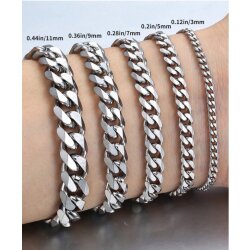 Edelstahl Panzerkette Armband Herren Damen – Robust, Wasserfest, Rostfrei