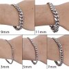 Edelstahl Panzerkette Armband Herren Damen – Robust, Wasserfest, Rostfrei