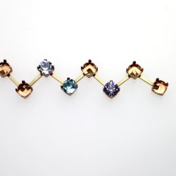 6 mm Kesselkette aus Rohmessing für Swarovski...