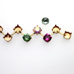 8 mm Kesselkette aus Rohmessing für Swarovski...