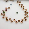 8 mm Kesselkette aus Rohmessing für Swarovski Kristalle – DIY-Kette und Armband – Passend für 8 mm Chatons/Rivoli