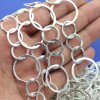 Bracelet with Satin Rings, 925 Silver Plating
