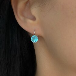 Elegant 8mm Earrings with Swarovski Crystals in Brilliant Cut – Handmade Jewelry