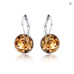 Elegant 8mm Earrings with Swarovski Crystals in Brilliant Cut – Handmade Jewelry