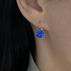 Elegant 8mm Earrings with Swarovski Crystals in Brilliant Cut – Handmade Jewelry