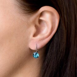 Elegant 8mm Earrings with Swarovski Crystals in Brilliant Cut – Handmade Jewelry