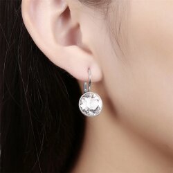 Elegant 8mm Earrings with Swarovski Crystals in Brilliant Cut – Handmade Jewelry