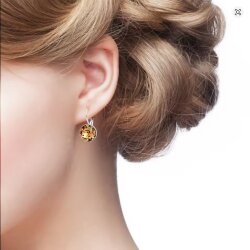 Elegant 8mm Earrings with Swarovski Crystals in Brilliant Cut – Handmade Jewelry