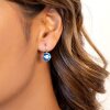 Elegant 8mm Earrings with Swarovski Crystals in Brilliant Cut – Handmade Jewelry