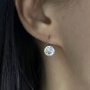 Elegant 8mm Earrings with Swarovski Crystals in Brilliant Cut – Handmade Jewelry