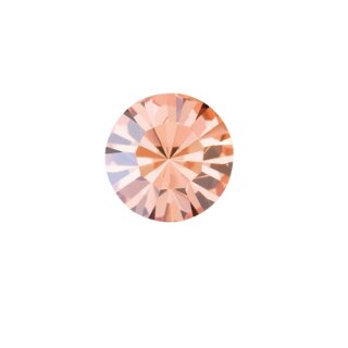 Elegante 8mm Ohrringe mit Swarovski Kristallen im Brillantschliff – Handgefertigter Schmuck 262 Crystal Apricot
