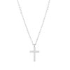 Unisex Minimalist Cross Necklace – Silver-Plated Stainless Steel, Water-Resistant, Hypoallergenic & Durable