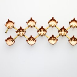 8 mm Kesselkette aus Rohmessing für Swarovski...