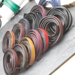 1 m Flaches Lederband für DIY 10x2 mm Schmuckzubehör, Bastelbedarf