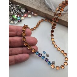 Empty cupchain necklace for 6 mm Princess Square...