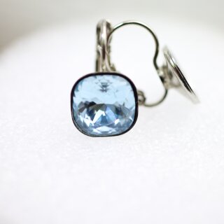 Ohrring-Fassung 10 mm für Swarovski 4470 Cushion Square Stein