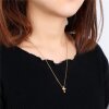Unisex Stainless Steel Cross Necklace 18k Gold Plated Waterproof Elegant