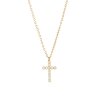 Unisex Stainless Steel Cross Necklace 18k Gold Plated Waterproof Elegant