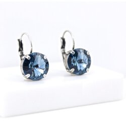 Ohrringe Mit 14 mm Rivoli Swarovski Stein Damen Ohrringe Ohrschmuck