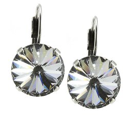 Ohrringe Mit 14 mm Rivoli Swarovski Stein Damen Ohrringe Ohrschmuck