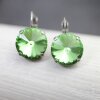 Ohrringe Mit 14 mm Rivoli Swarovski Stein Damen Ohrringe Ohrschmuck