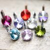 Ohrringe Mit 14 mm Rivoli Swarovski Stein Damen Ohrringe Ohrschmuck
