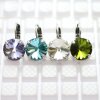 Ohrringe Mit 14 mm Rivoli Swarovski Stein Damen Ohrringe Ohrschmuck