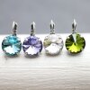 Ohrringe Mit 14 mm Rivoli Swarovski Stein Damen Ohrringe Ohrschmuck