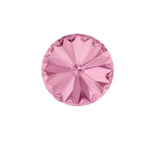 Swarovski Crystal Earrings, Elegant Rhinestone Earrings,14mm Crystal Earrings, Round Stones Leverback Earrings made with Swarovski Crystal 22 Light Rose