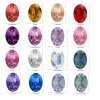 Ohrringe mit Swarovski Kristall und Efsa Kristall Gold Oval groß 18 mm glitzer ohrringe ohrhänger