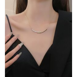 Unisex Minimalistische 18K vergoldete...