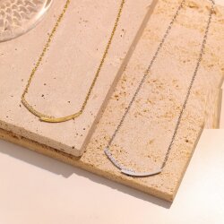 Unisex Minimalist 18K Gold Plated Stainless Steel Cross Necklace - Waterproof, Hypoallergenic, Durable Jewelry for Men & Women