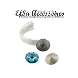 Half Cuff Bracelets setting for 14 mm Rivoli Swarovski...
