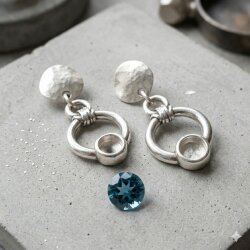 Ohrring Fassung für Swarovski 1088 SS39 – 8 mm Kristalle oder ähnliche Steine