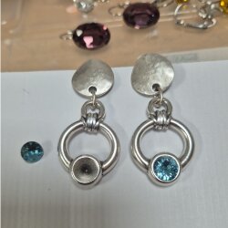 Ohrring Fassung für Swarovski 1088 SS39 – 8 mm Kristalle oder ähnliche Steine