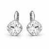 Swarovski Kristall Ohrringe 12 mm Cushion Square – Silber – Elegant & Funkelnd