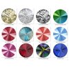 14mm Crystal Rivoli Earrings Antique Copper Dangle Leverback Earrings for Women Gift