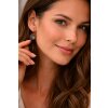 14mm Crystal Rivoli Earrings Antique Copper Dangle Leverback Earrings for Women Gift