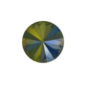 Ohrringe 14mm Rivoli Kristall Antik Kupfer Damen Ohrschmuck Geschenk 322 Crystal Iridescent Green