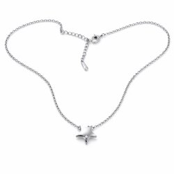 Stern Kette Silber aus Edelstahl, Wasserfeste Halskette mit Zirkonia Stein, Minimalistischer Stern Anhänger, Nickelfrei & Allergikerfreundlich