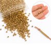 100 pcs 14k Ribbed Gold Metal Beads 3 mm – Brass Spacer Beads with Hole – Jewelry Making Supplies for DIY Crafts