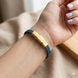 1 Stk. Edelstahl Klappverschluss Gold für Lederarmband 5x2 mm – Hochwertiger Schmuckverschluss