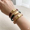 1 Stk. Edelstahl Klappverschluss Gold für Lederarmband 5x2 mm – Hochwertiger Schmuckverschluss